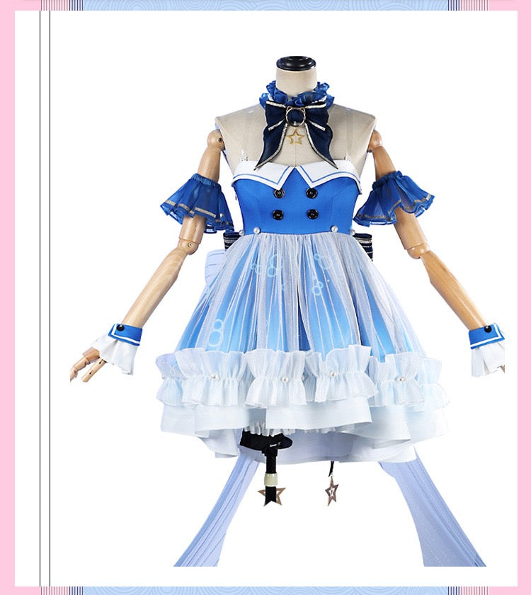 Infinity Nikki Nikki Cosplay Costume Kawaii Bubbly Voyage Outfit Set Sweet Dress with Hat