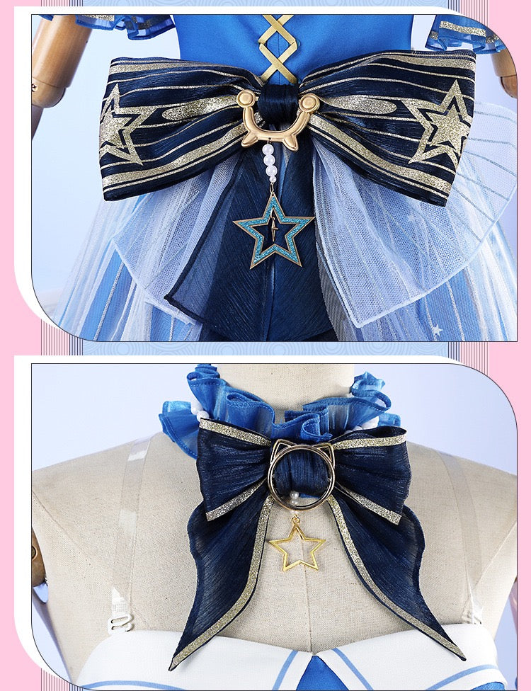 Infinity Nikki Nikki Cosplay Costume Kawaii Bubbly Voyage Outfit Set Sweet Dress with Hat