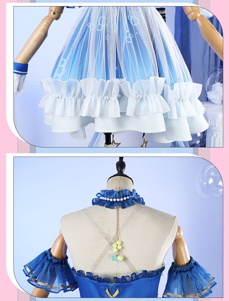 Infinity Nikki Nikki Cosplay Costume Kawaii Bubbly Voyage Outfit Set Sweet Dress with Hat