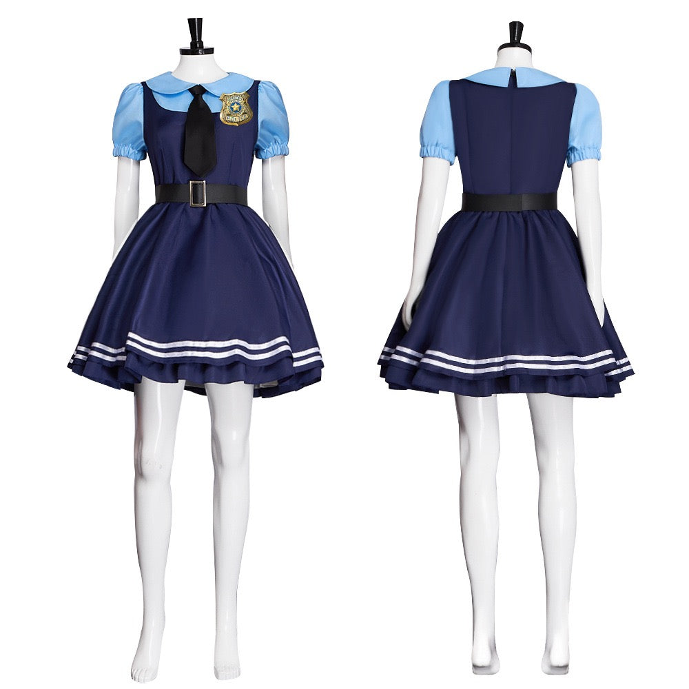 Zootopia 2 Judy Hopps Costume Dress | 2025 Bunny Cop Cosplay Outfit for Halloween & Conventions