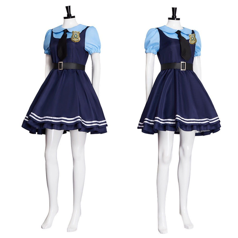 Zootopia 2 Judy Hopps Costume Dress | 2025 Bunny Cop Cosplay Outfit for Halloween & Conventions