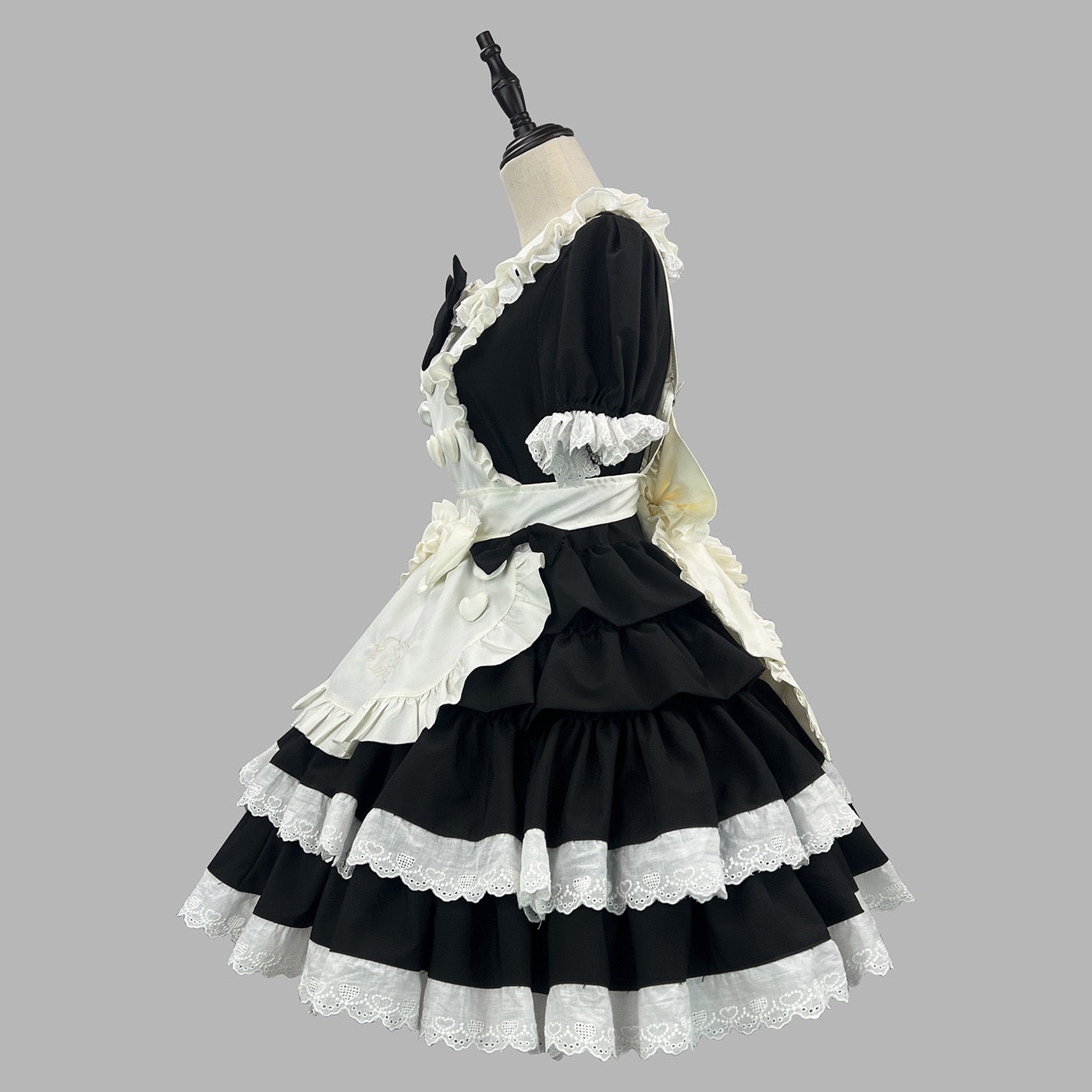 Black Pink Elegant Sweet Lolita OP Dress | Runaway Princess Maidcore