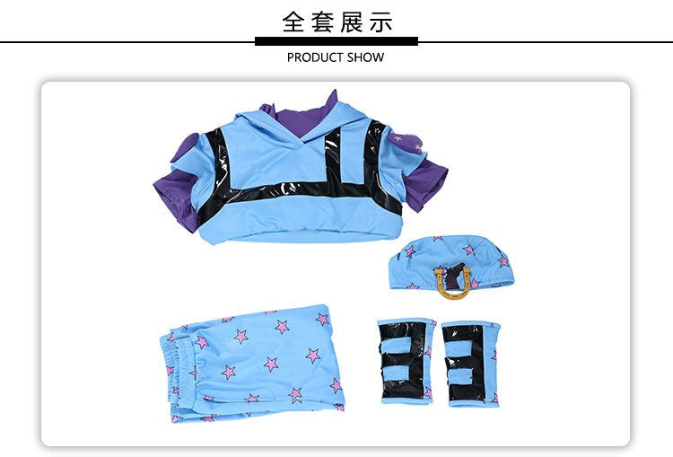 Johnny Joestar Battle-Damaged Cosplay Set: Tattered Cape + Fingerless Gloves)
